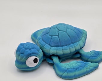 Articulating Turtle Figurine - Unique Home Decor