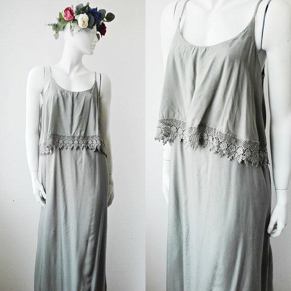 spaghetti strap maxi dress uk