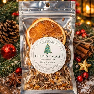 Christmas Simmer Pot Blend | Yuletide Home Blessing | Holiday Evergreen Spice Ritual | Yule Decor