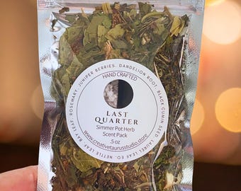 Last Quarter Herbal Simmer Pot • Clean Release & Grounded Clarity • Citrus Lift