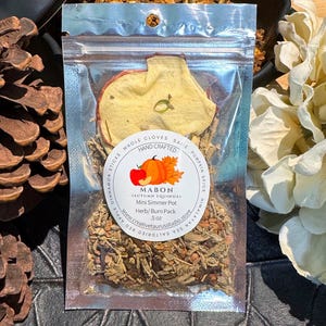 Mabon Simmer Pot Blend, Autumn Equinox Ritual, Harvest Gratitude, Balance Harmony, Spiced Apple Cleanse
