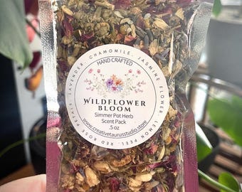 Wildflower Bloom Simmer Pot Blend | Rose Lavender Chamomile | Jasmine Lemon | Spring Joy