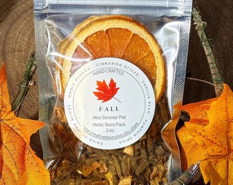 Fall Simmer Pot Blend, Cozy Autumn Ritual Inspired, Orange Spice Home Fragrance