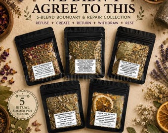 5-Blend Collective Ritual Simmer Pot Collection, Boundaries, Refusal, Repair, Rest