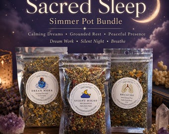 Sacred Sleep Herb Simmer Pot Collection Blends: Night Ritual, Deep Rest