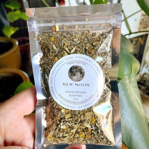New Moon Simmer Pot Herb Pack: Intention Setting, Fresh Start Ritual