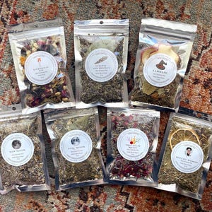 Witchy Simmer Pot Collection; Complete 7-Pack Ritual Herb Bundle
