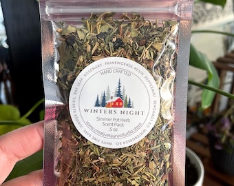 Winter’s Night Simmer Pot • Grounding Evergreen Protection • Crisp Herbal Blend