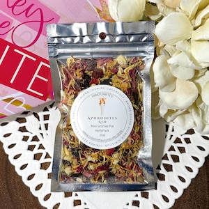 Aphrodite&#39;s Aid Mini Simmer Pot Herb Packs; Intention, Love Drawing Herbs, Venus Magic, Attraction Spell, Romance, Self Love Ritual