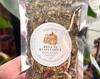 Rest Is Resistance | Nervous System Repair Simmer Pot Herb Blend for Sustainable Care
