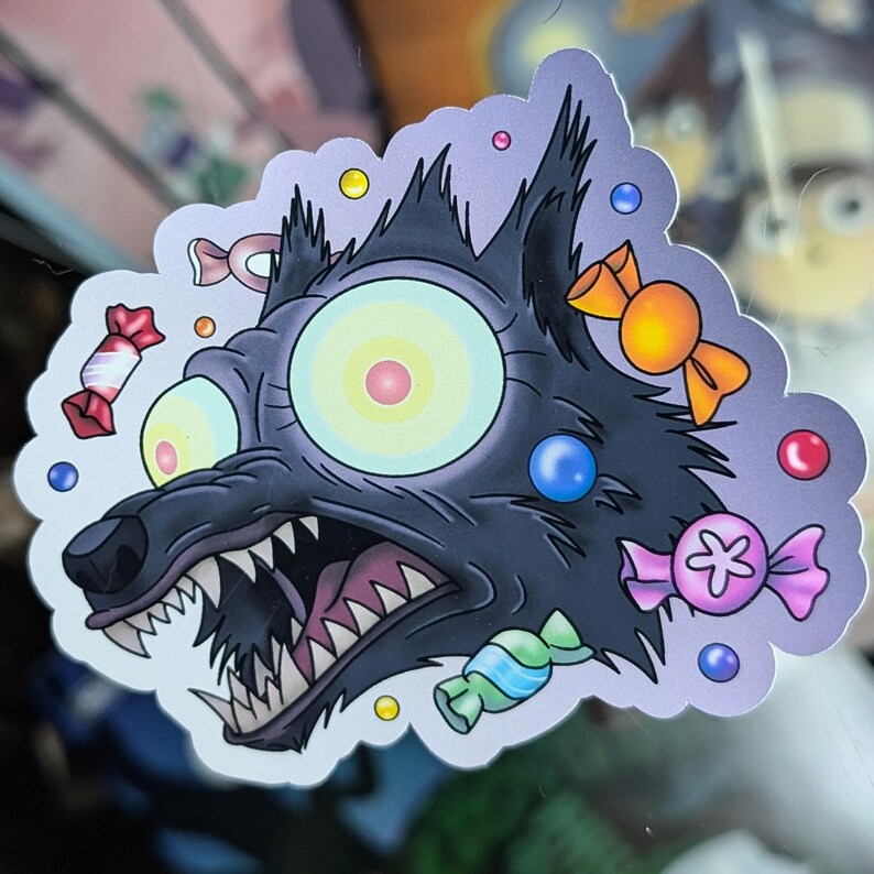 Candy Eyes Over the Garden Wall Inspired Vinyl Sticker OTGW Fan Art