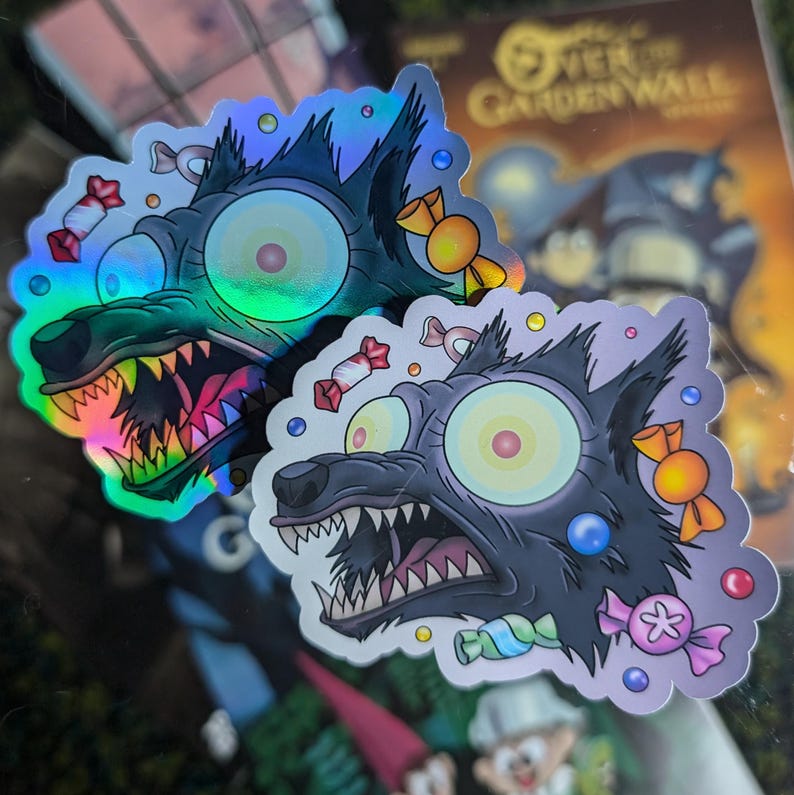 Candy Eyes Over the Garden Wall Inspired Vinyl Sticker OTGW Fan Art