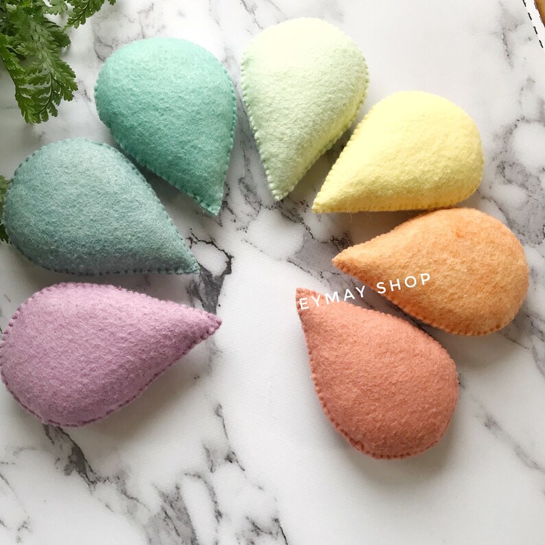 Rainbow garland droplet nursery garland rainbow nursery Etsy