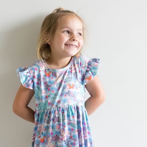ON SALE! Mermaid Flutter Sleeve Dress