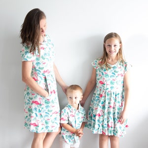ON SALE!! Adult Flamingo Dress With Pockets