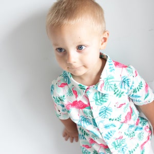 Baby boy flamingo shirt outlet