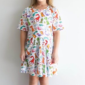 ON SALE! Dinosaur Twirl Dress