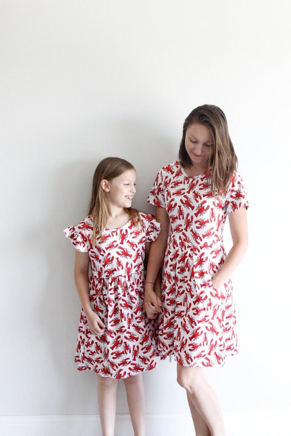 On Sale!! Adult Lobster Dress with Pockets