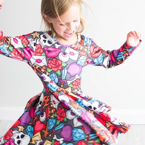 ON SALE! Skulls Twirl Dress
