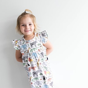 ON SALE!! Zoo Flutter Dress