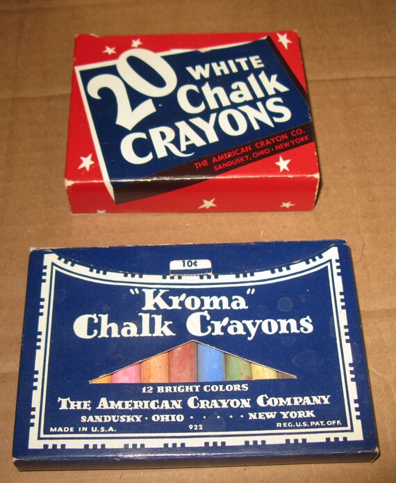 Kroma Chalk Crayons White and Colored Chalk Crayons in Very Etsy