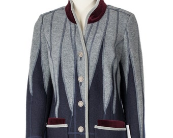Short coat 100% virgin wool - boiled wool size 38
