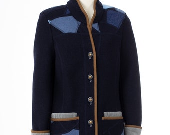 Short coat 100% virgin wool - boiled wool size 40