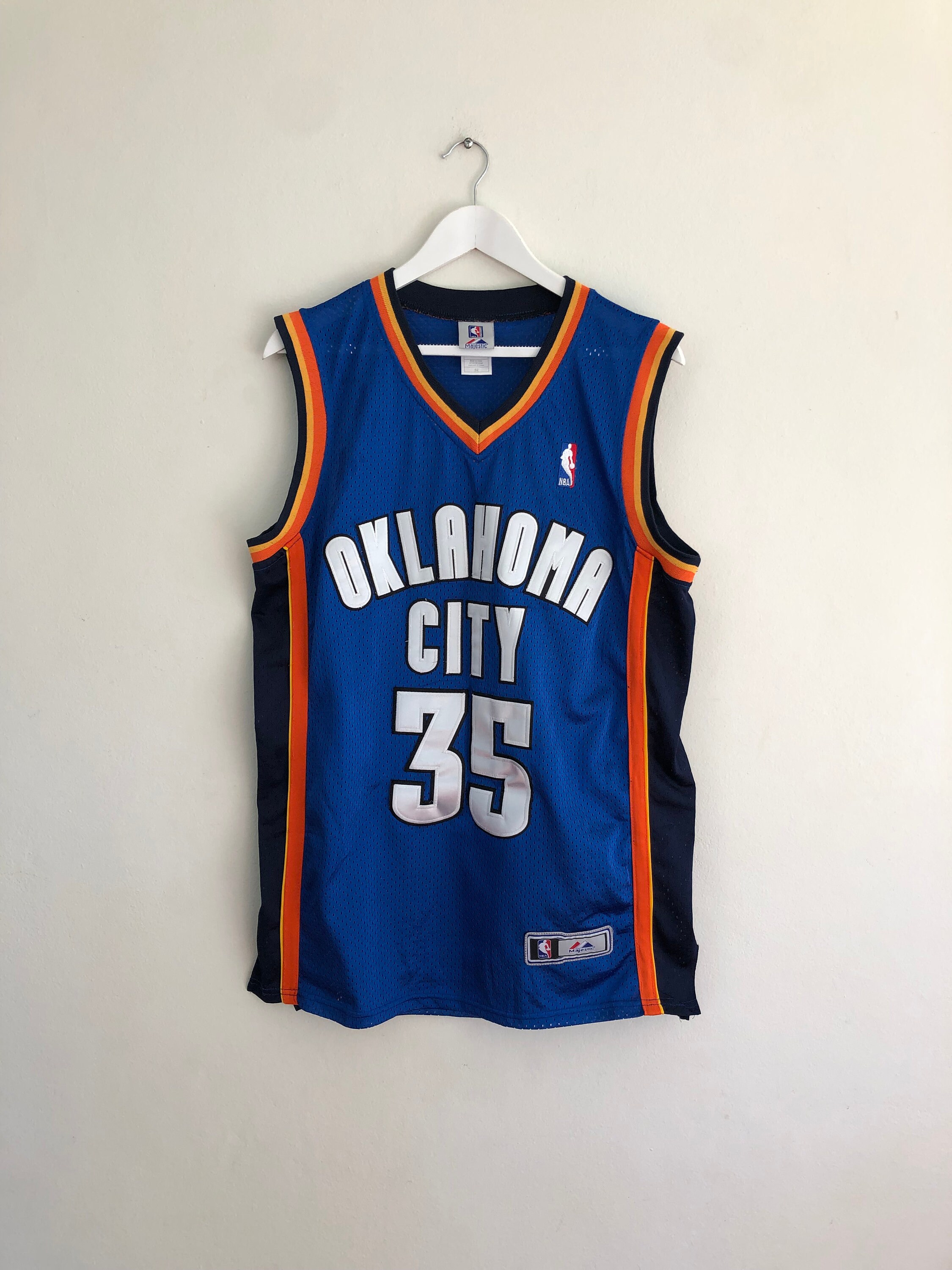 Adidas Kevin Durant Oklahoma City Thunder Blue NBA Stitched Jersey #35  Youth M