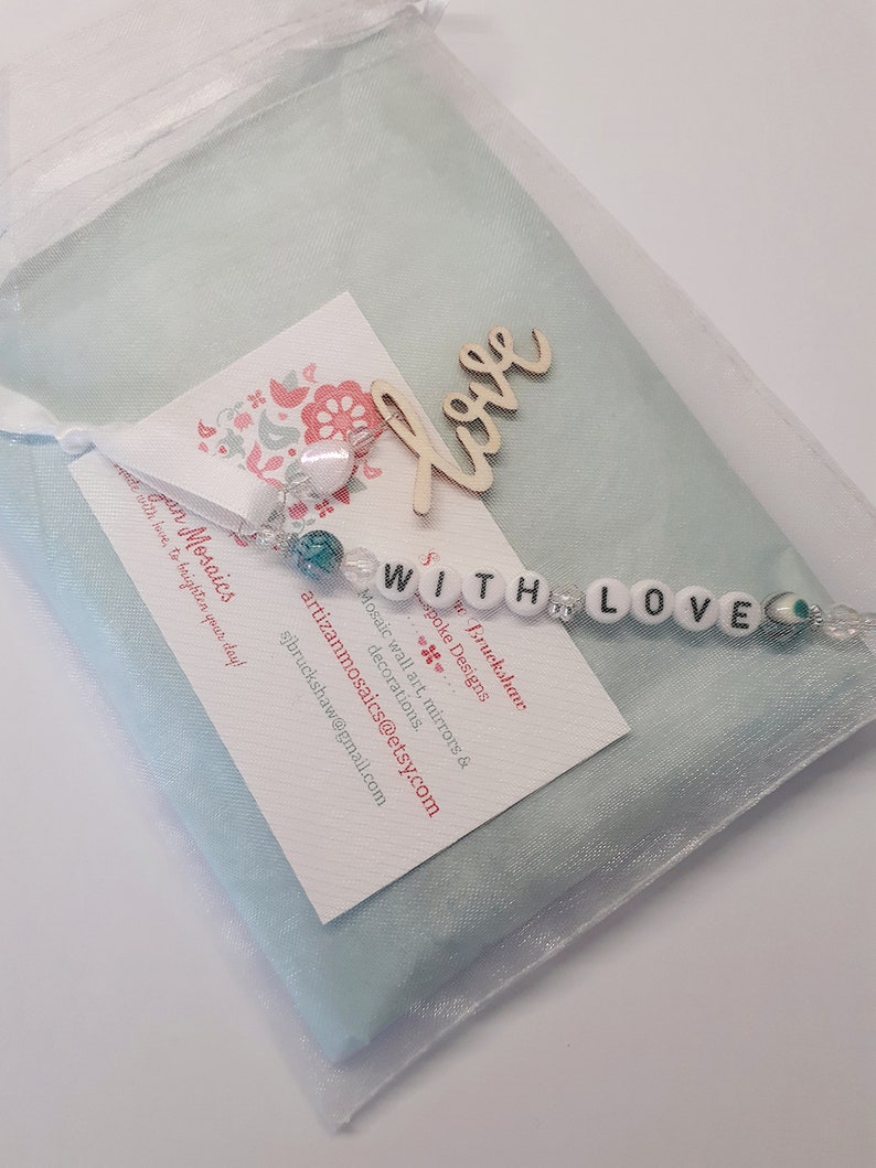 Mosaic Heart 10cm personalised gift Starlight