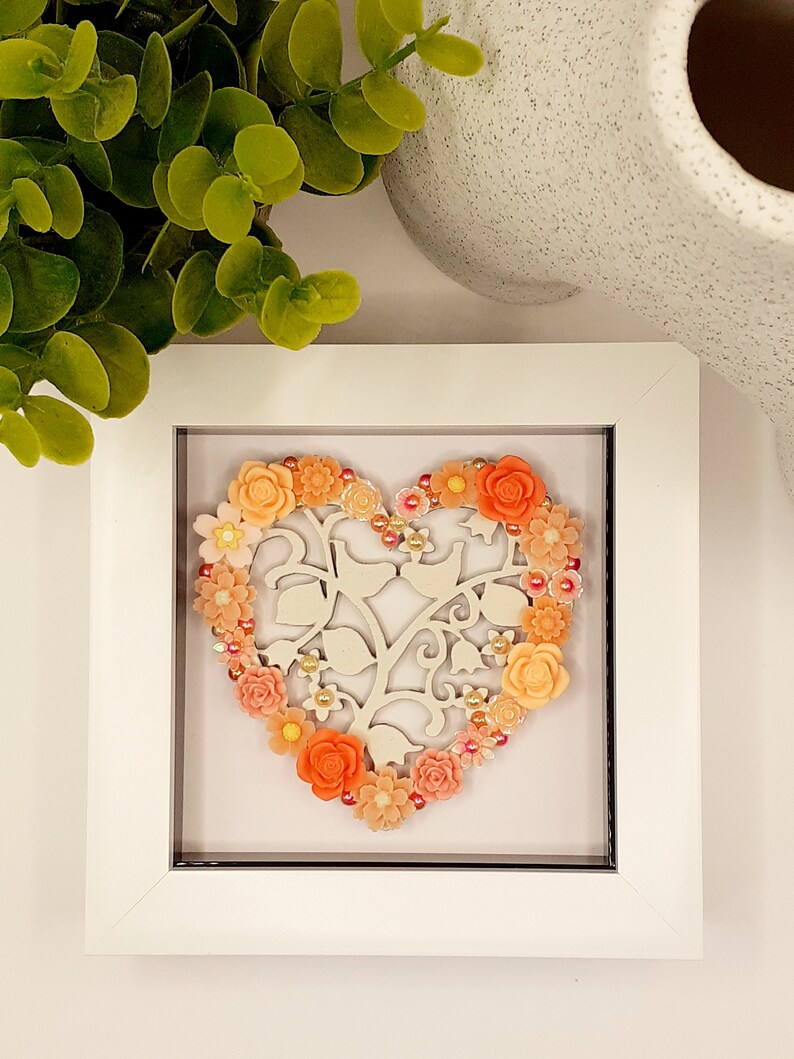 SPECIAL BUY Embellished 'filigree Heart' Photo Frame Orange free