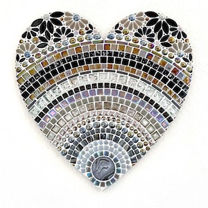 Mosaic Wall Heart 30cm - Heart of the City