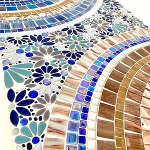 Mosaic Wall Art - Blue Luster