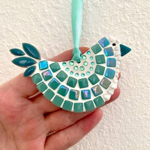 Mosaik-Volksvogel-Dekoration - Teal