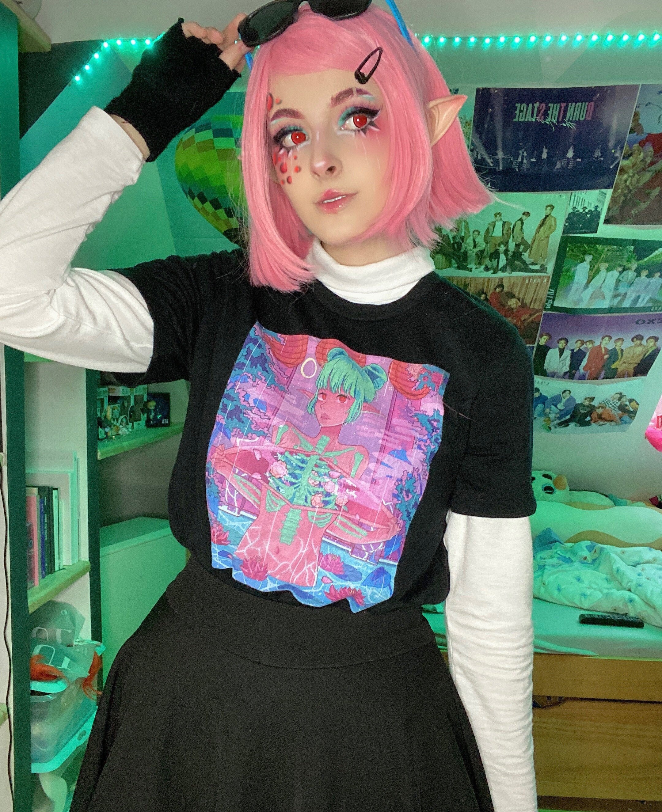 Yume Kawaii Vaporwave Clothing Anime Shirt Anime Etsy New Zealand