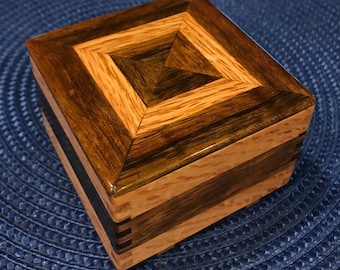 Handcrafted Wooden Keepsake or Trinket Box