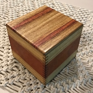 Exotic Wood Keepsake or Treasure Box