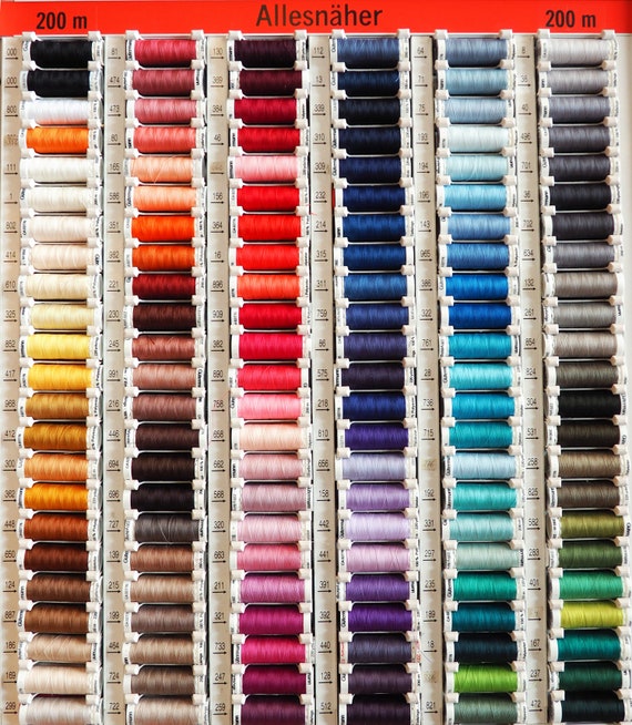 Gutermann Sewing Thread Colour Chart