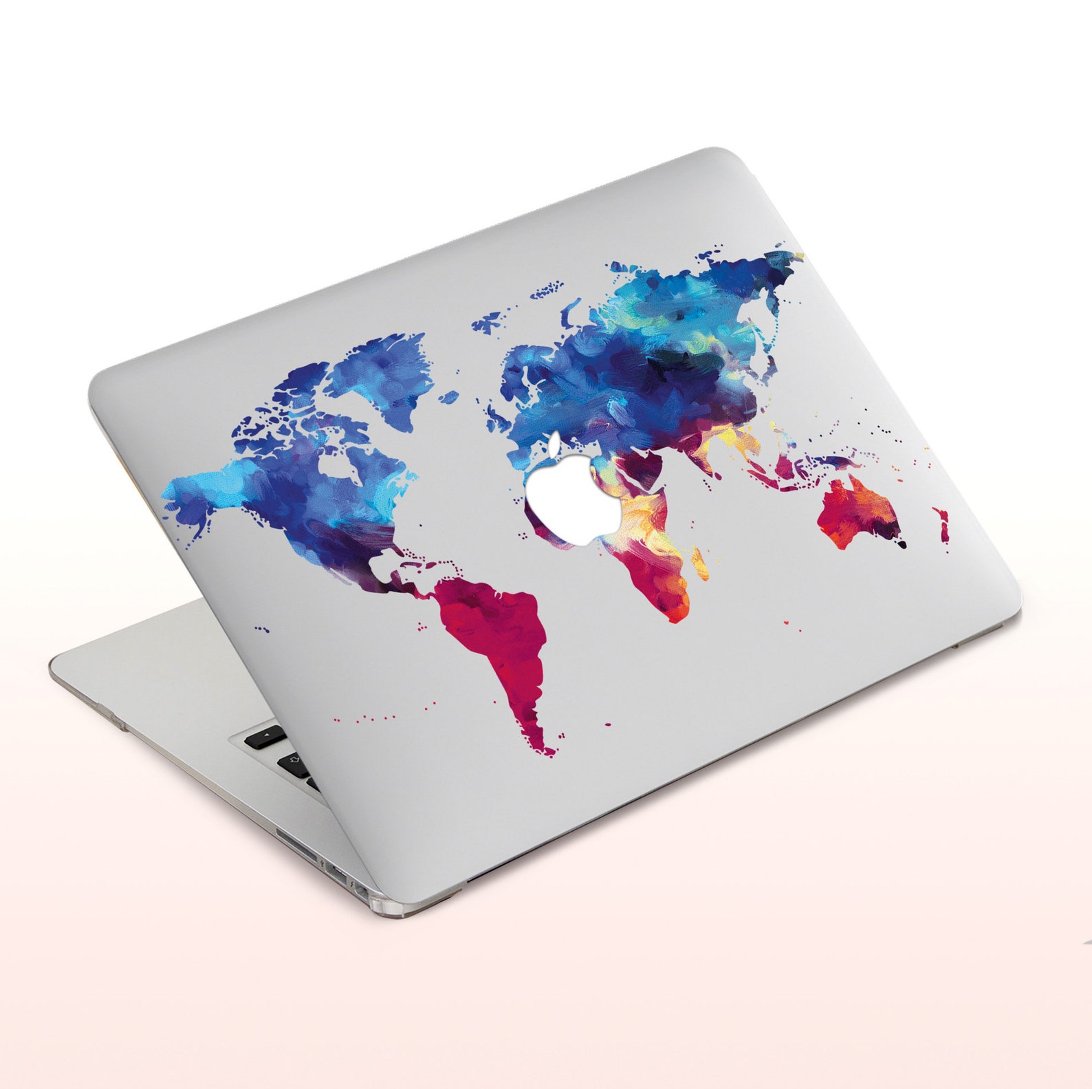 World Map 2017 Macbook Case Hard Plastic Macbook Pro 13 15 Etsy