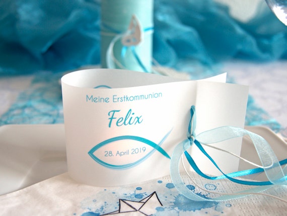 DIY: Light Sleeves for Baptism and Communion, Fish Personalized
