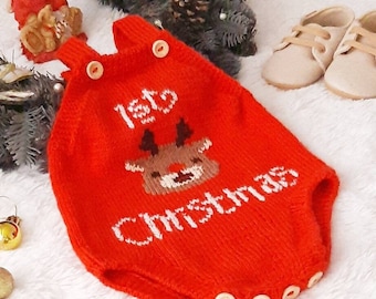 Baby first Christmas romper