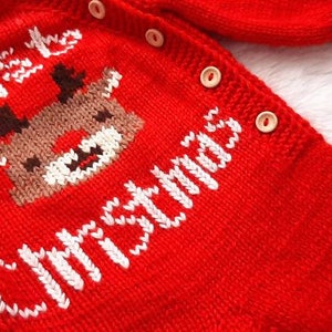 Holiday clothing for kids, First Christmas baby bodysuit, gifts for kids image 2