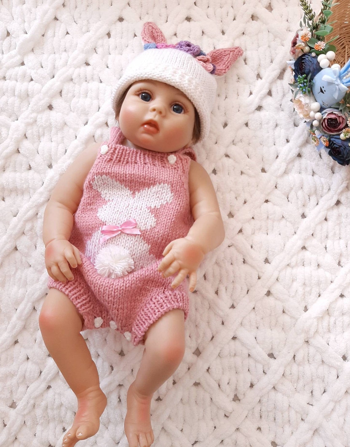 Newborn Girl Bunny Ears Hat, Baby Girl Shower Gift - Etsy
