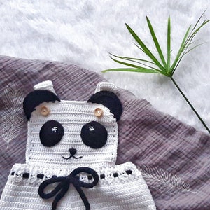 Gender neutral baby clothes, baby romper panda, newborn props, funny baby clothes