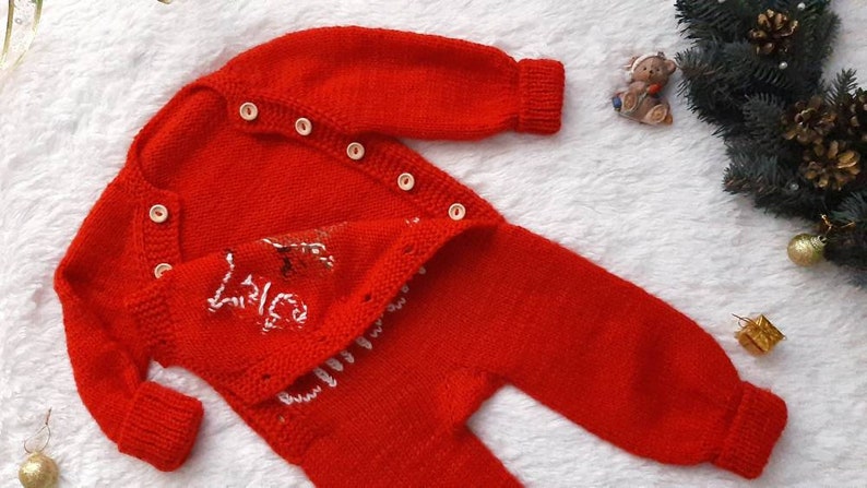 Holiday clothing for kids, First Christmas baby bodysuit, gifts for kids image 3