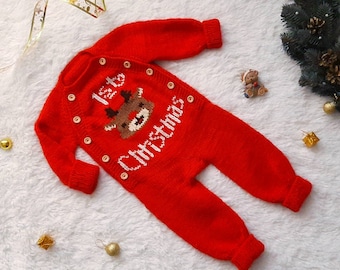 Holiday clothing for kids, First Christmas baby bodysuit, gifts for kids