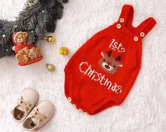 Baby girl first Christmas outfit