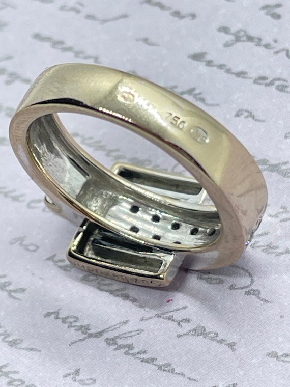 Bague Guy Laroche – Or 18 Carats 4,98 G Et Diamants 0,36 Carat – Alliance Style éternité, Taille 48