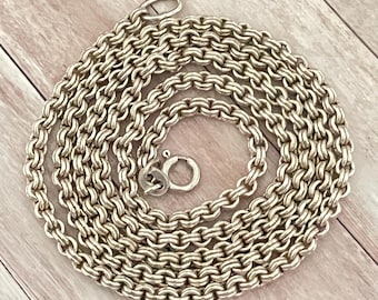 Vintage chain in solid 925 silver - length 61 cm