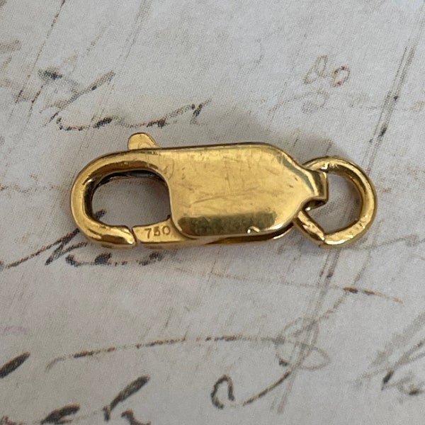 18k yellow gold lobster clasp