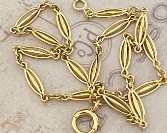 Vintage French 18k yellow gold chain